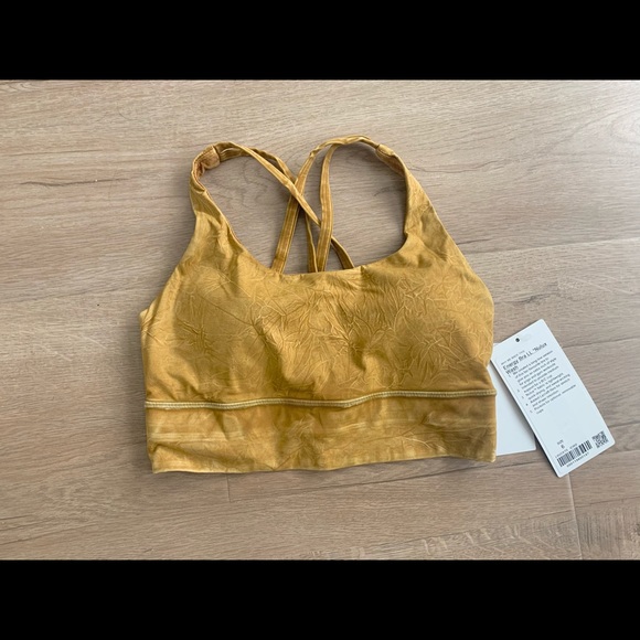 lululemon athletica Other - Lululemon Energy Sports Bra Ice Dye Yellow 6 NWT